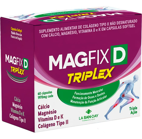 Suplemento Magfix D Triplex C/ 60cps