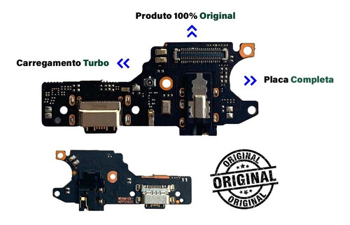 Imagem 3 de 6 de Placa Conector Carga Redmi Note 9 Dock Microfone Original