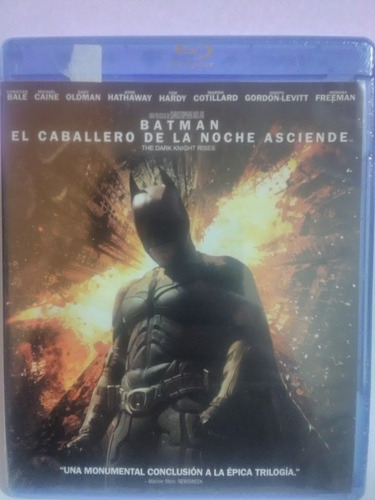 Batman El Caballero De La Noche Asciende/ Blu Ray/ Nuevo