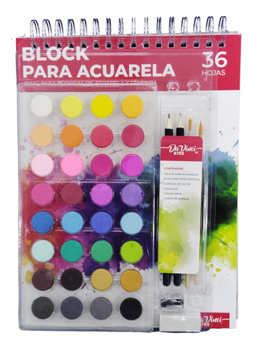 Set De Arte Da Vinci Acuarela 39 Piezas