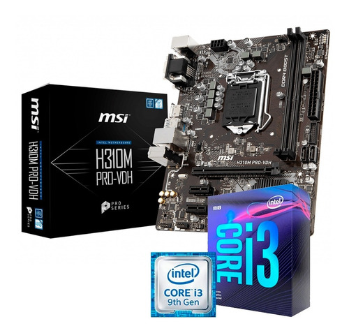 Combo De Actualizacion Mother Msi H310m + Intel Core I3 9300