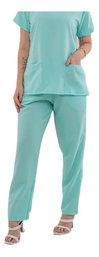 Pijama Hospitalar Feminino Cirurgico Scrub Oxfordine