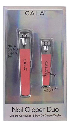 Dúo Cortaúñas Cala Soft Touch Coral