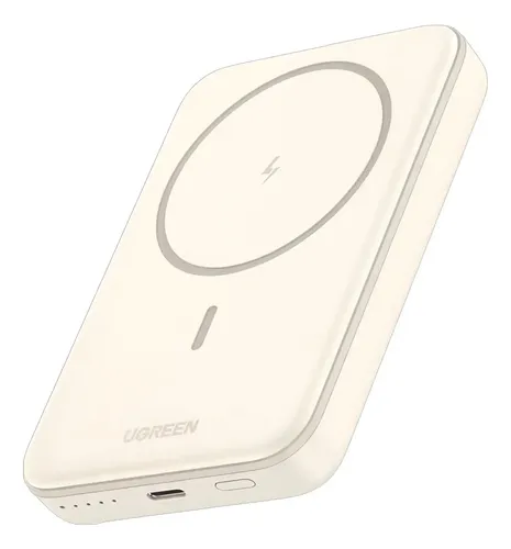 Powerbank Ugreen Magsafe 10000mah 20w Inalámbrica Cable Usbc Beige / Crema