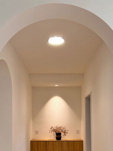 6pz Lampara Led De Sobreponer 10w Plafón Luz Blanca Cálida Blanco