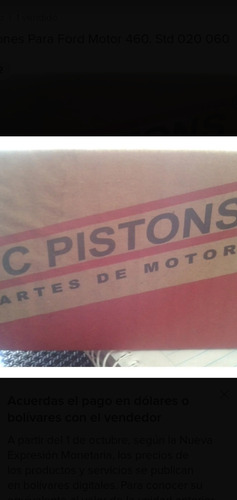 Pistones Century 2.8 Carburado 020 030 040