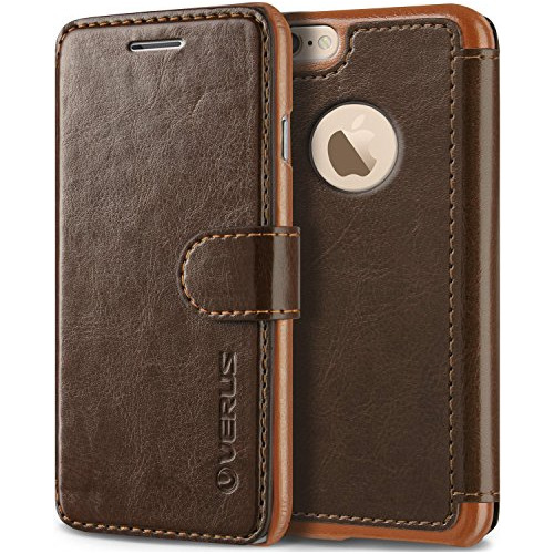 Vrs Design [coffee Brown] Funda De Bolsillo De Cuero Premium