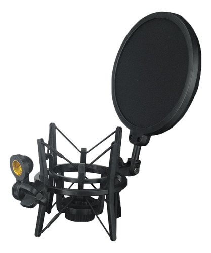 Shaoke Micrófono Mic Shock Mount Con Shield Filter Mask