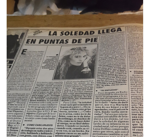 Revista Flash N° 695 Año 1993 Luisa Delfino En Punta De Pie