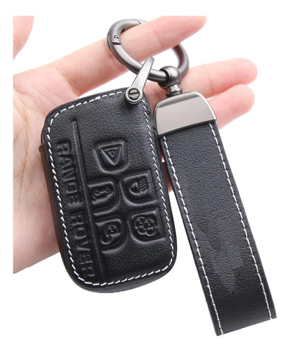 Autotreasure Compatible Con Land Rover Key Fob Metal Leather