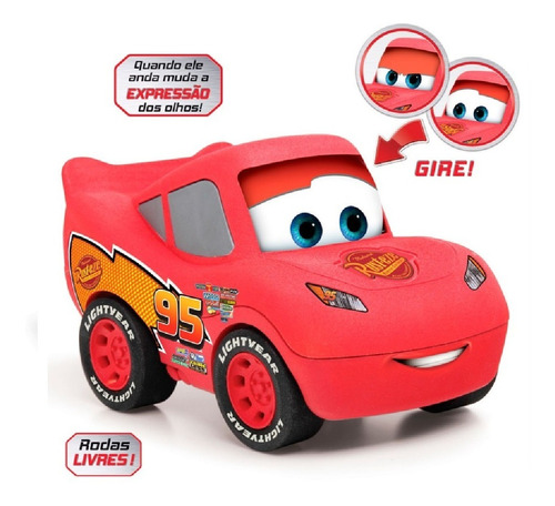 Carrinho Relâmpago Mcqueen Carros Disney - Elka