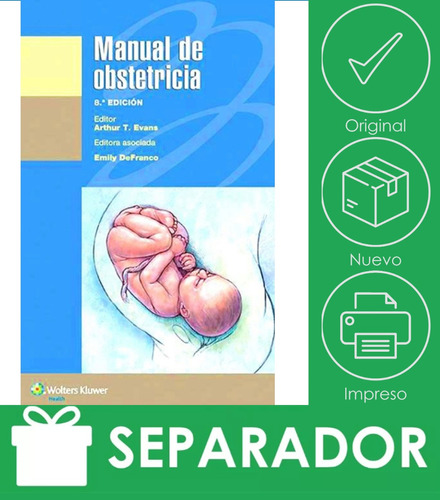 Evans. Manual De Obstetricia. Original.