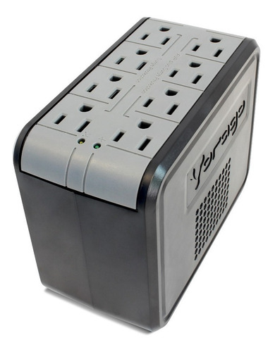 Imagen 1 de 6 de Regulador De Voltaje Supresor De Picos Automatico Para Computadoras Y Electrodomesticos Vorago