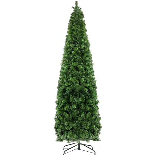 Árbol De Navidad Artificial Con Forma De Lápiz Verde De 6.5 