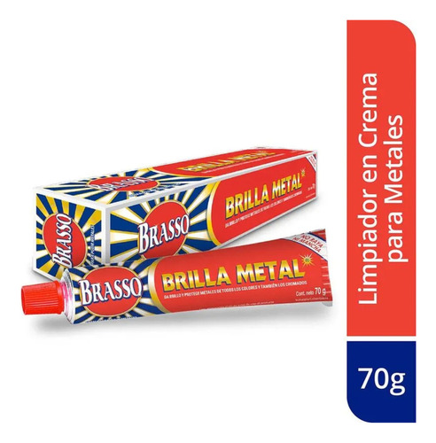 Brasso crema brilla metal tubo depresible de 70g