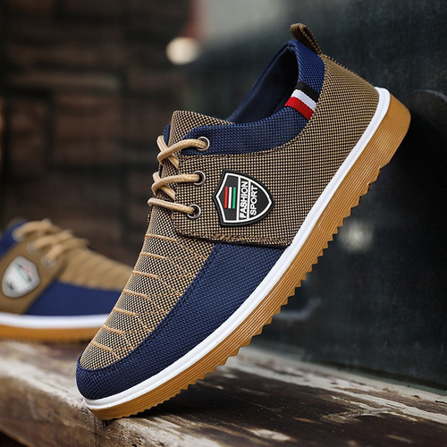 Zapato Deporte Hombre Zapatos Lona Transpirables Y Cómodos D