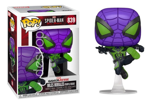 Imagen 1 de 1 de Miles Morales Purple Reign Spiderman - Funko Pop Original