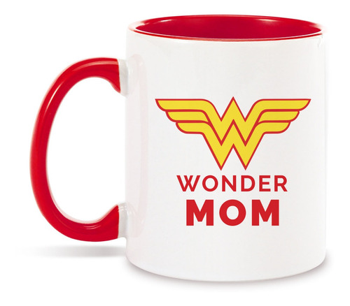 Taza Personalizada Wonder Woman Mama Mujer Regalo Mayo Madre