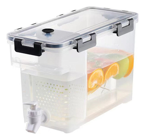 L Recipiente Con Tapa, Cubo De Té Hervido En Frío For Nevera