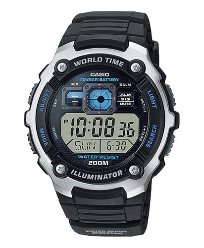 Reloj Casio World Time Ae-2000w-1avcf. 100% Original Y Nuevo