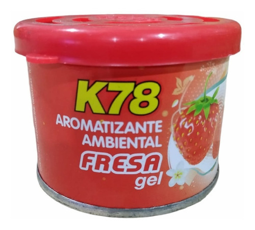 Perfume Fragancia En Lata Gel Auto Ambiente K78 X1u - Nolin Color Fresa