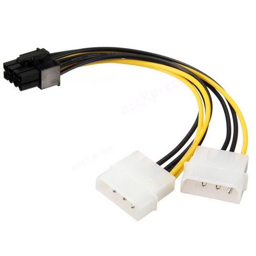 Cable Adaptador De Molex A 6+2 Pines T. Grafica