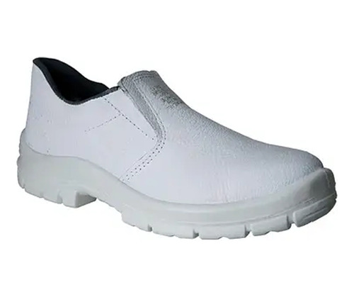 Zapato Trabajo Elastizado Bracol Puntera Plástica Blanco