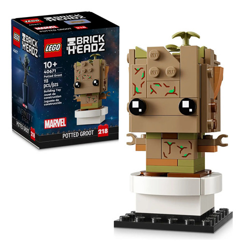 Lego Brick Headz Groot En Maceta 40671 - 113pz Cantidad De Piezas 113