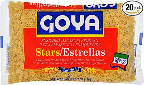 Goya Foods Estrellas (estrellas) Pasta, De 7 Onzas (paquete 