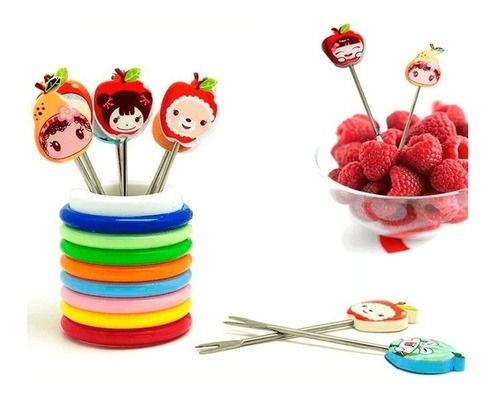 Set De Mini Tenedorcitos Para Piqueos O Frutas