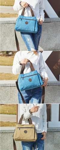 Bolso De Lona De Gran Capacidad For Mujer De Moda Urbana