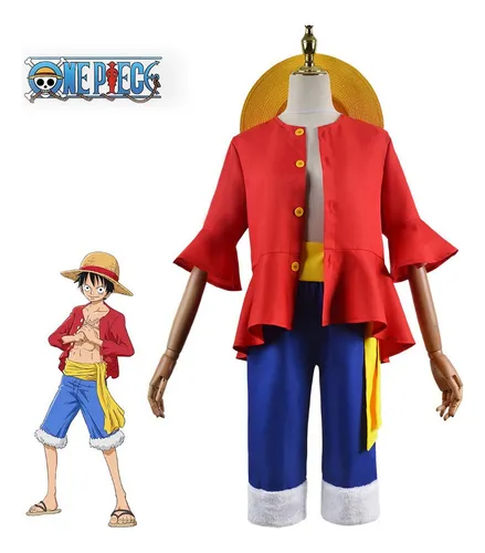 English, French And Spanish Disfraz De Luffy De One Piece Cosplay De Trajes De Cosplay