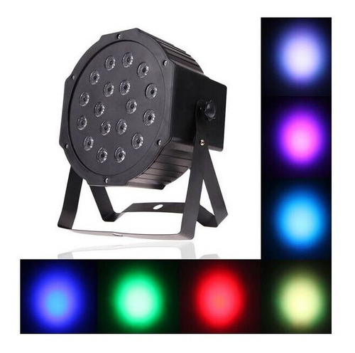 Imagen 6 de 10 de Luz Proton Par 18 Led Profesional 18 Tacho Rgb Luz Dj Dmx