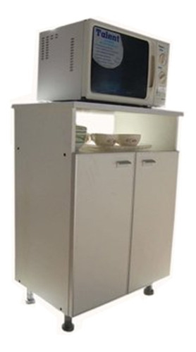 Imagen 6 de 8 de Mueble Mesa Auxiliar De Cocina Rack Puerta Microondas Oferta