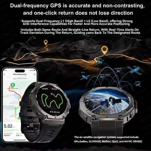 2025new Dm58 Gps Bluetooth Call 10atm Reloj Inteligente Impe