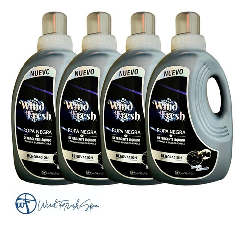 Detergente Wind Fresh Ropa Negra 3 Lt Pack Promocional