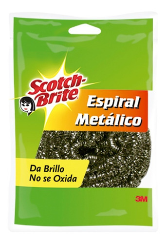 3m Scotch Brite Fibra Espiral Metálico Limpieza Trastes