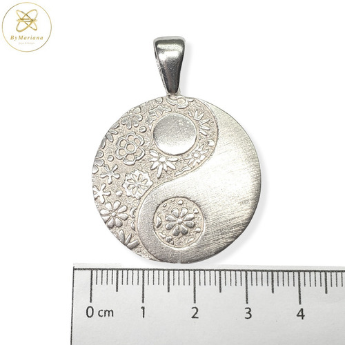 Imagen 3 de 4 de Dije Plata Yin Y Yang