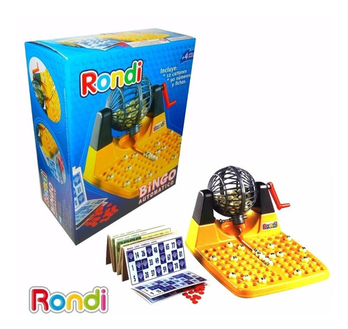 Lotería Bingo Familiar Rondi Kit Con Bolillero 2080