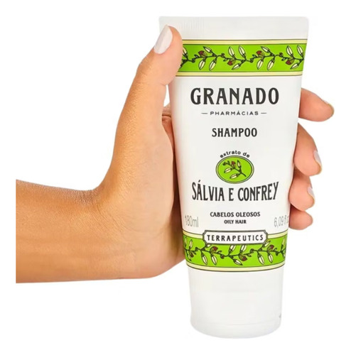 Shampoo Granado Sálvia Terrapeutics 180ml Kit C/ 2un