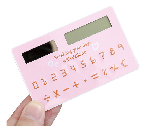 Calculadora De Tamaño De Tarjeta Mini Ultra-delgada Lindo De