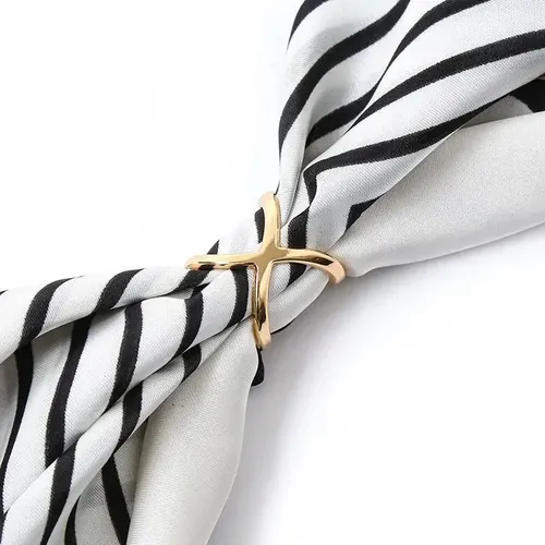 Butterfly Knot Scarf Ring Versatile Travel Outfit