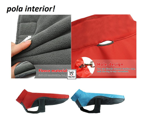 Imagen 8 de 10 de Chaleco Parka Capa-para Perros Grandres Xxl- Forrada Calidad