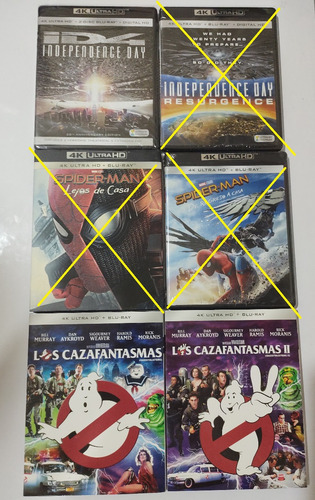 Lote De Peliculas Blu Ray En 4k Vol 4 Pregunten Precios