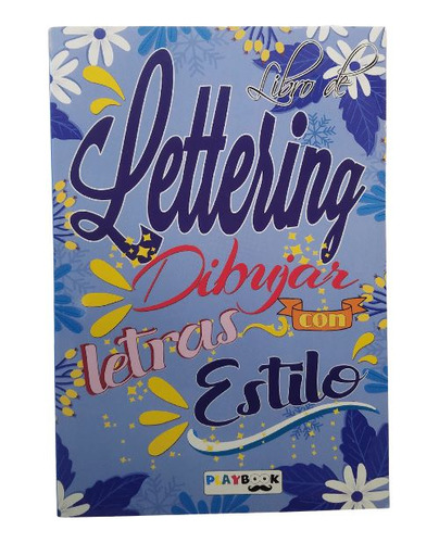 Libro De Lettering Dibujar Letras Con Estilo - Tapa Celeste