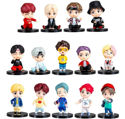 7 Piezas/set De Figura De Acción Juguetes Bts