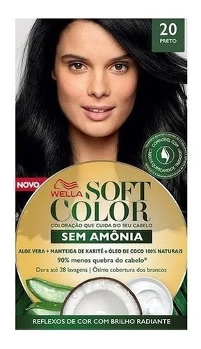 Tonalizante Sem Amônia Soft Color 20 Preto