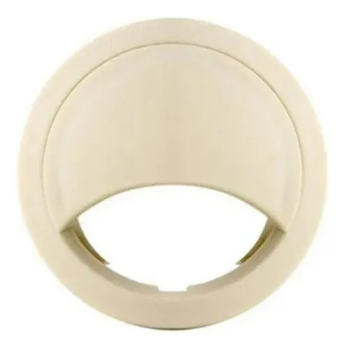 Passa Fio E Cabo Pequeno E Grande 45mm E 59mm Móveis Madeira Cor Bege
