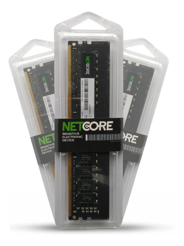 Imagem 3 de 4 de Memoria 16gb Ddr4 2666mhz Netcore Black Para Computador