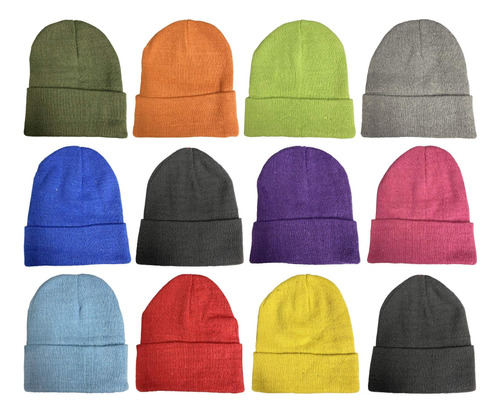 Yacht & Smith Gorro Invierno Niños, Varios Colores, Paquete